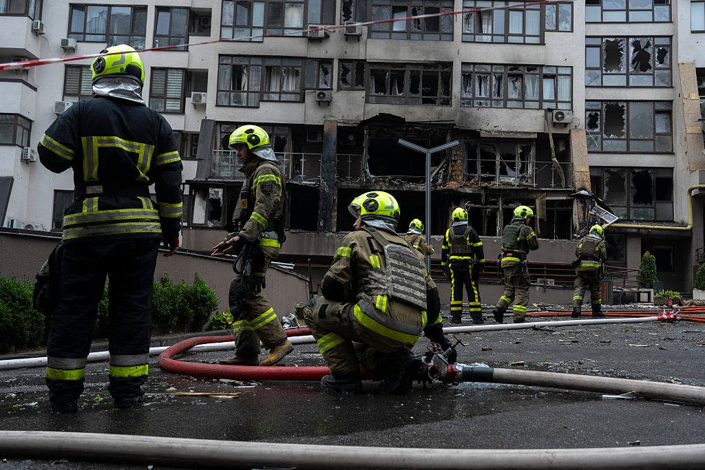 Russia Pounds Ukraine In Overnight Strike, School And Homes Hit