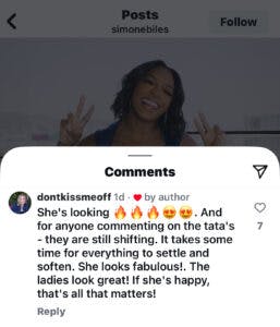 Simone Biles Stealthily Confirms Boob Job To Fans On Instagram