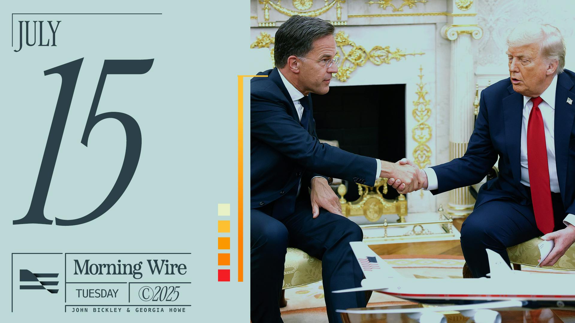 Morning Brief: Trump Sells Arms To Ukraine & Teases Russia Sanctions, Polling & Biden’s Autopen