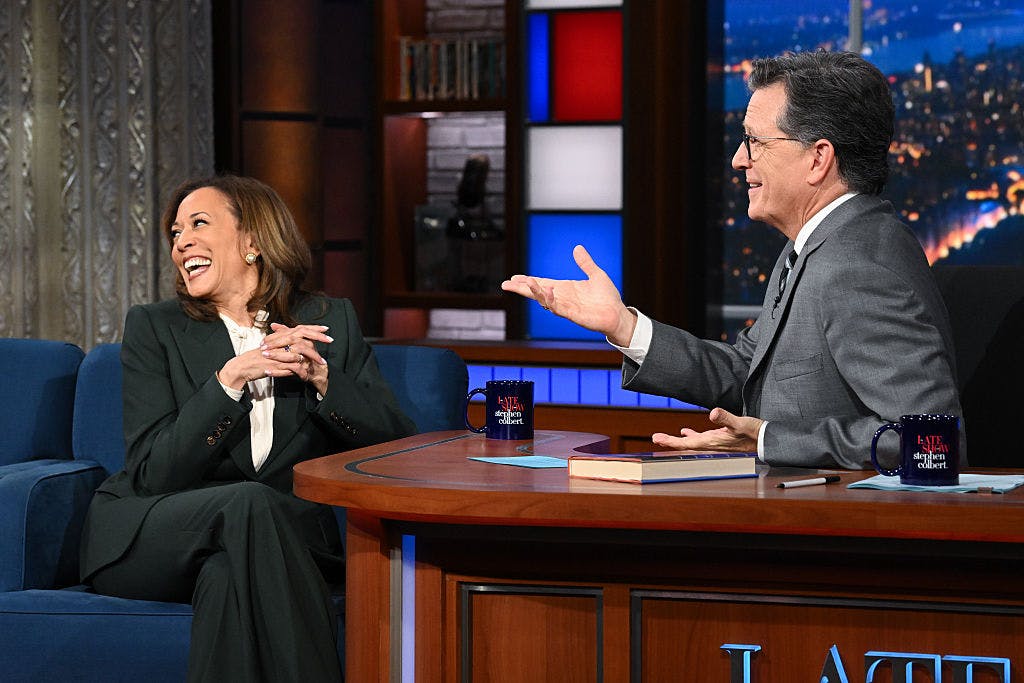‘There’s Generally A Leader’: Colbert Presses Kamala To Name Dem Top Dog