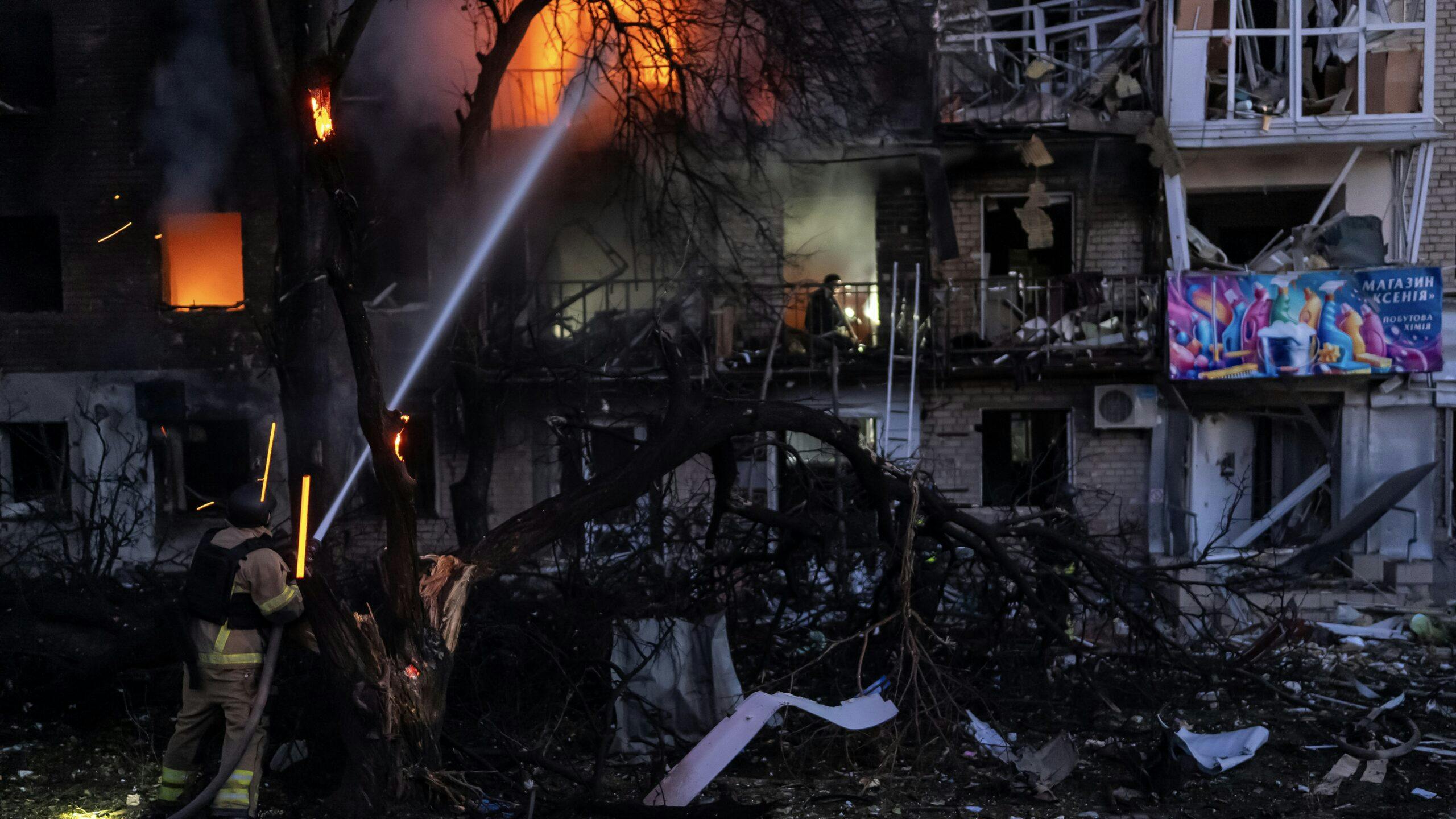 Russia Hits Ukrainian City With Massive Drone And Missile Attack