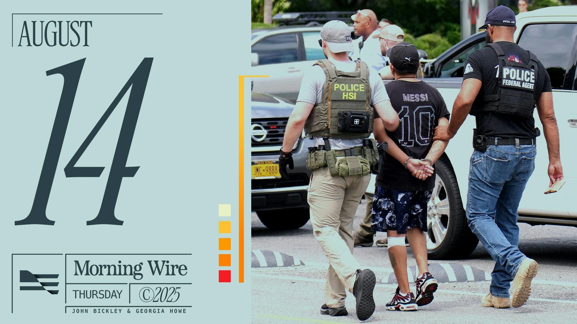 Morning Brief: >100 Arrests Since Trump D.C. Takeover, Trump-Putin Peace Talks, Immigrant Exodus
