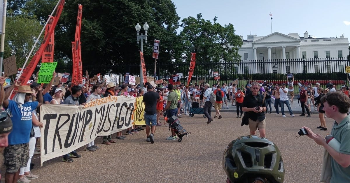 The People Protesting Trump’s D.C. Takeover Don’t Seem To Know What’s Going On