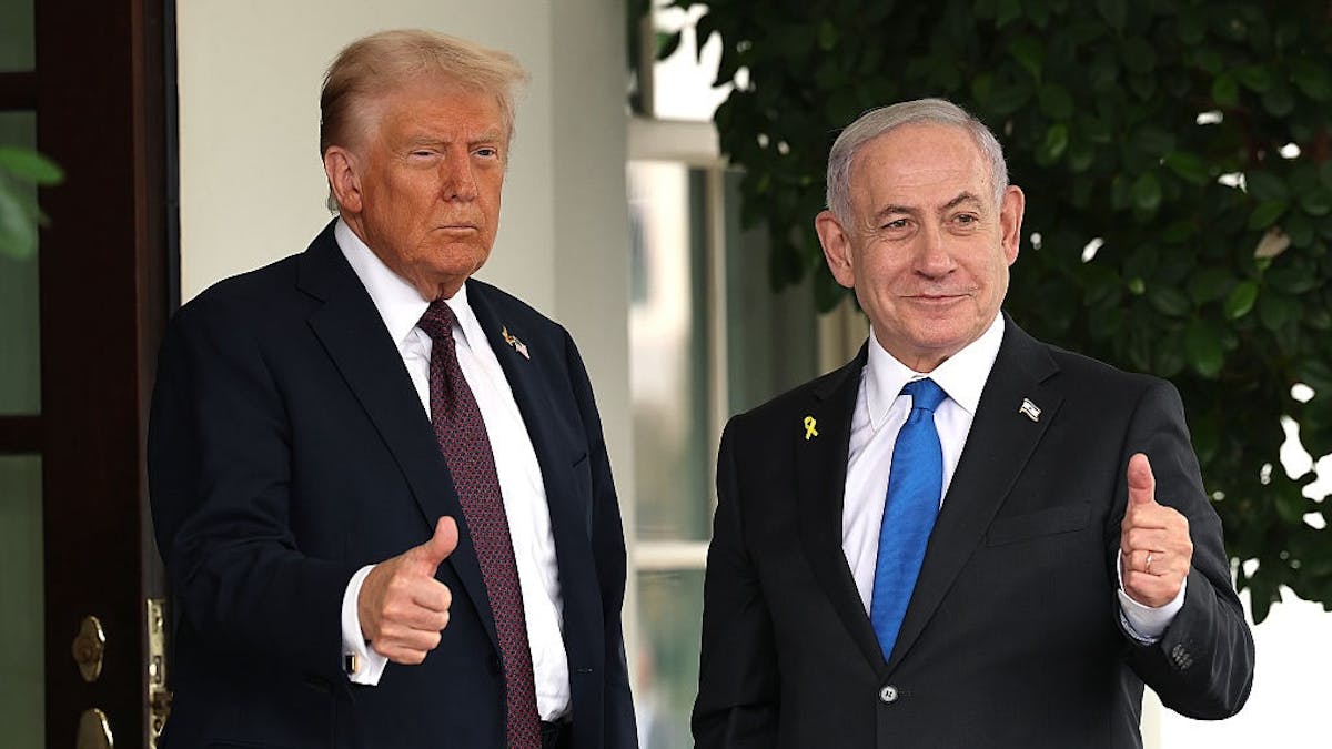 NextImg:Israel Agrees To U.S. Plan For ‘Eternal Peace In The Middle East’ At White House