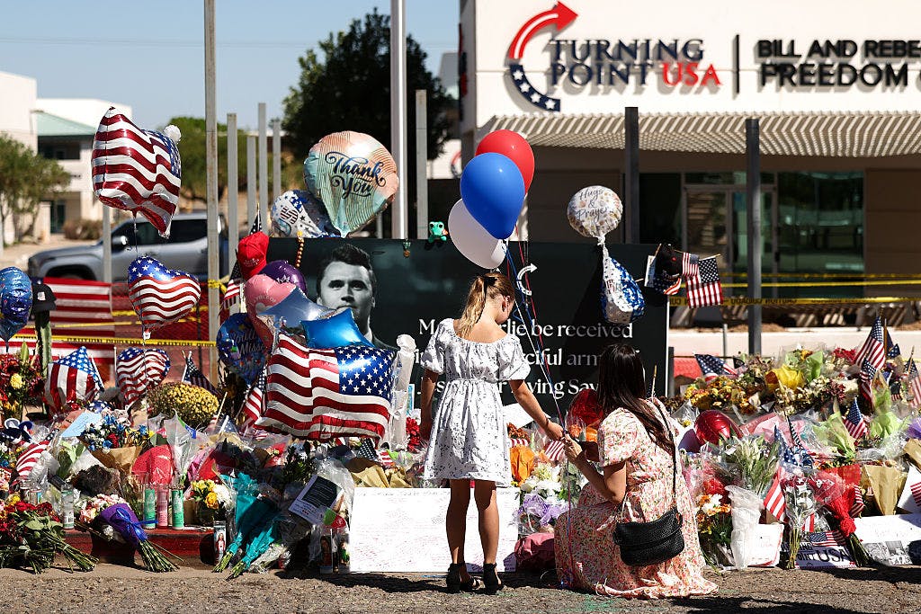 Vandal Dressed As Suspected Assassin Tramples Charlie Kirk Memorial