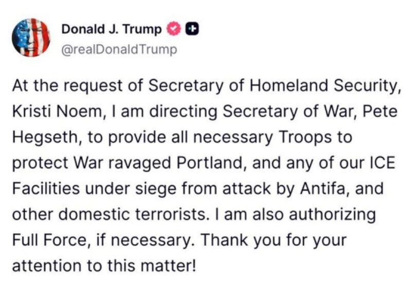 Credit: Donald J. Trump/TruthSocial.com