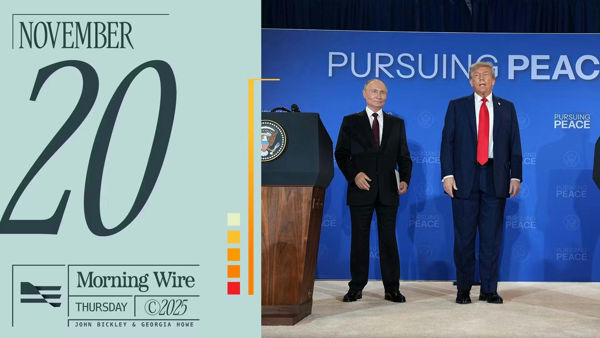 Morning Brief: Ukraine Deal Emerges, Food Stamps Fraud, & ICE Raids Spark Exodus In Charlotte