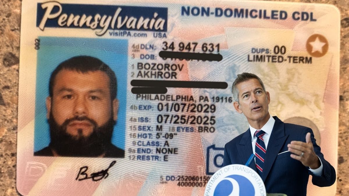 Trump Admin Threatens To Withhold $75M From Blue State That Gave Commercial Driver’s License To Illegals