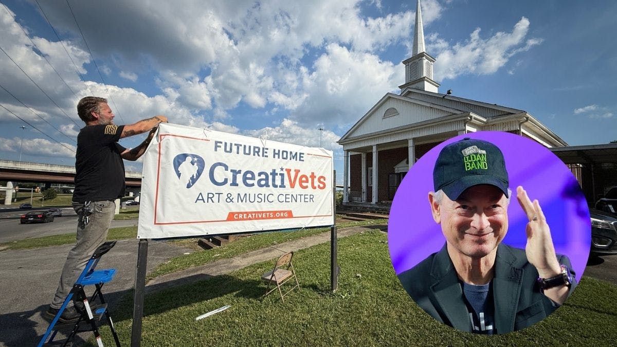 Gary Sinise Donates $1 Million To Turn Abandoned Church Into Creative Space For Wounded Veterans