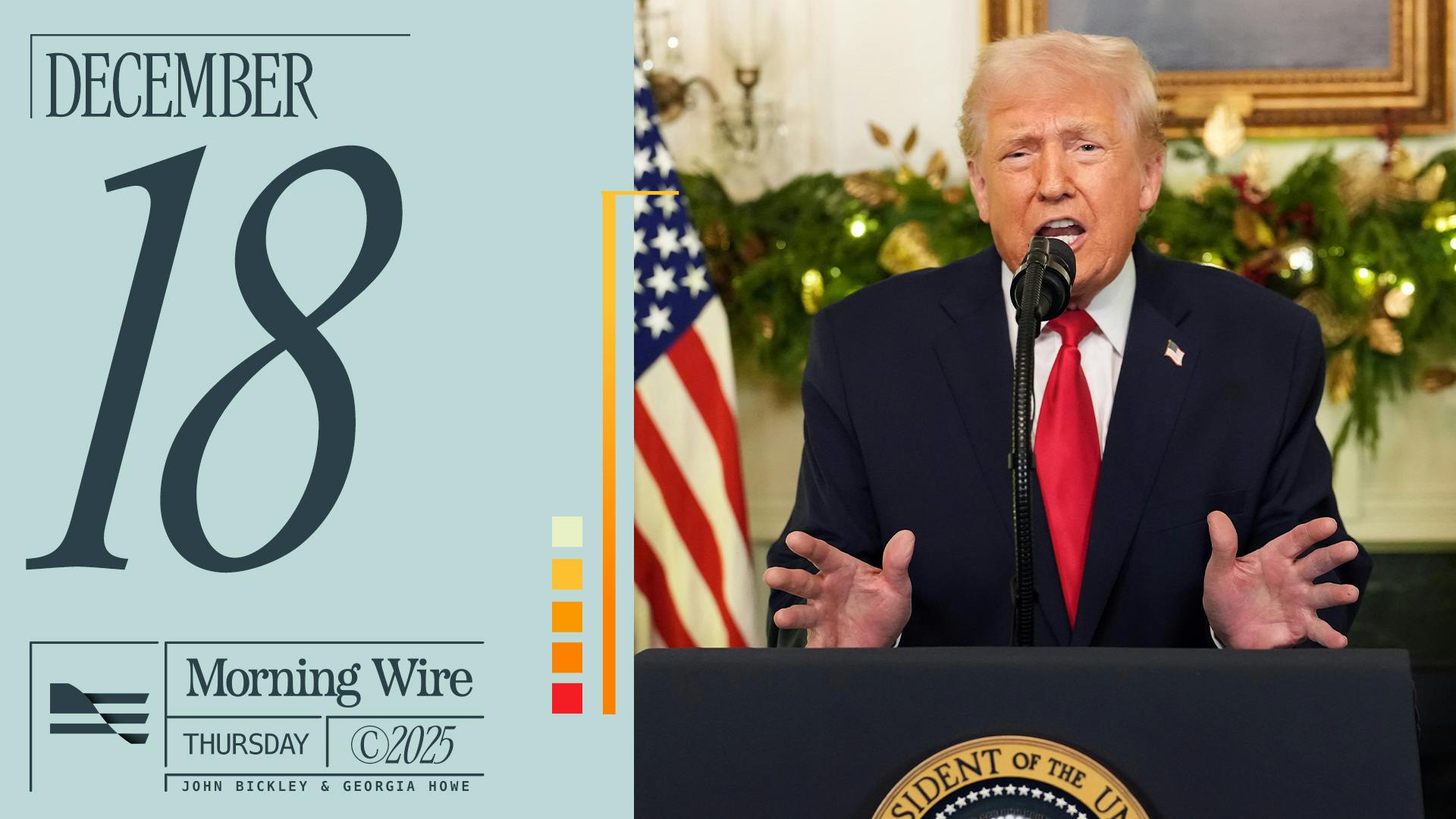 Morning Brief: Venezuelan Oil Blockade, Trump’s Address To America, & TPUSA’s AmFest Kicks Off