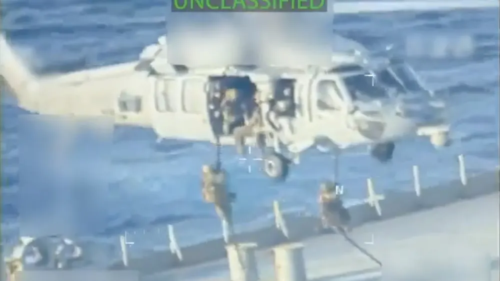 Trump Admin Drops Video Showing U.S. Forces Swarming Oil Tanker Off Venezuelan Coast