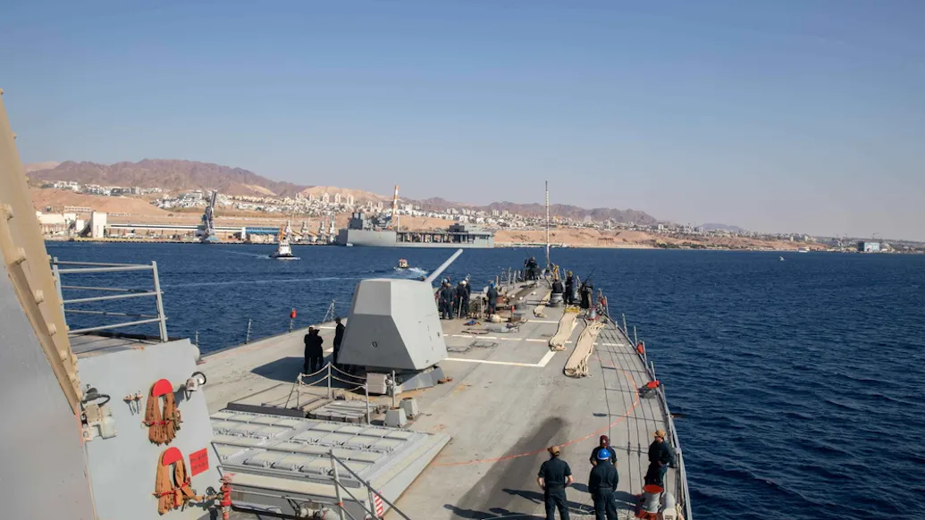 U.S. Destroyer Docks In Israel’s Red Sea Port Amid Rising Iran Tensions