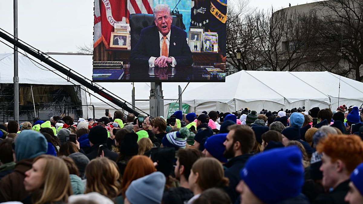 Trump At March For Life: ‘We’re Bringing Back Faith In America’