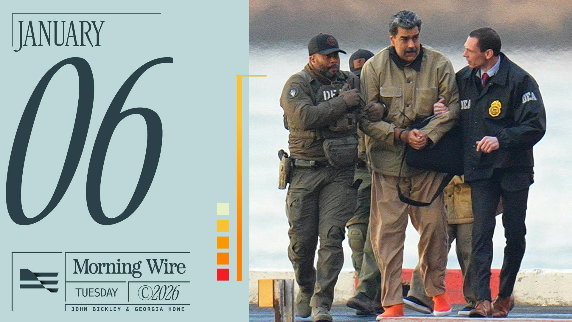 Morning Brief: Maduro In Shackles, Walz Bows Out, & FBI Stops Terror Attack