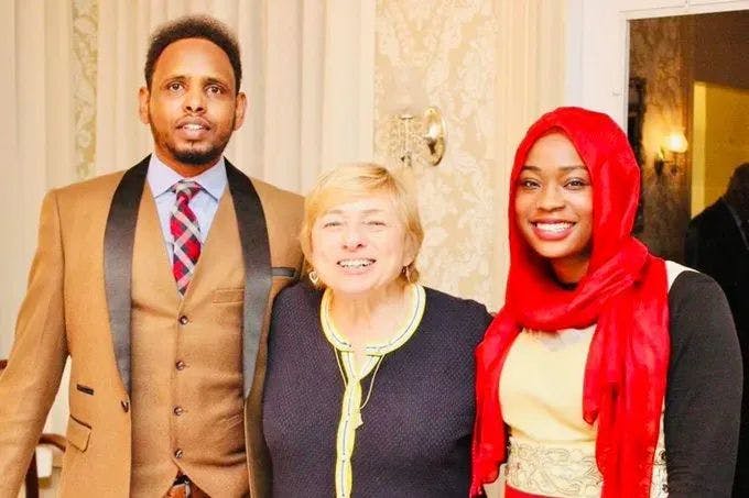 Gateway Community Services CEO Abdullahi Ali appears alongside Maine Gov. Janet Mills and Ekhlas Ahmed, a former Gateway Community Services employee who now works for the Office of New Americans. SUBSTACK: https://robinsonreport.substack.com/p/migrant-agency-accused-of-mainecare
