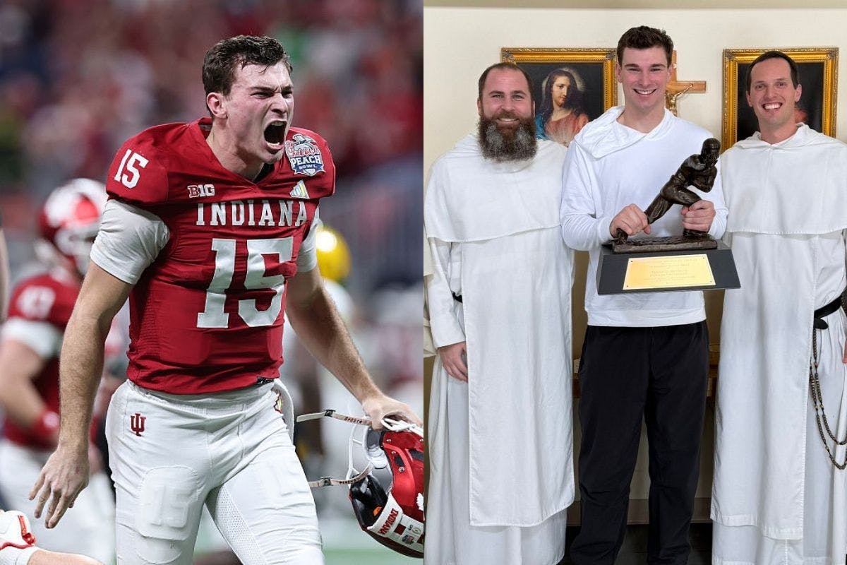 Behind The Bond Between A Heisman-Winning Quarterback And His Catholic Priest