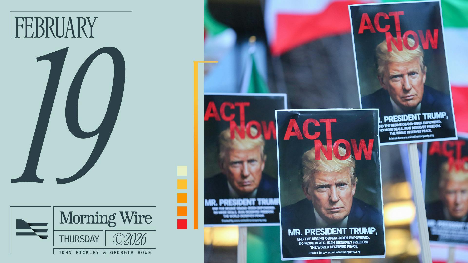 Morning Brief: U.S. Surrounds Iran, Prisoners Get ‘Gender Surgeries,’ & FDA’s Moderna Reversal