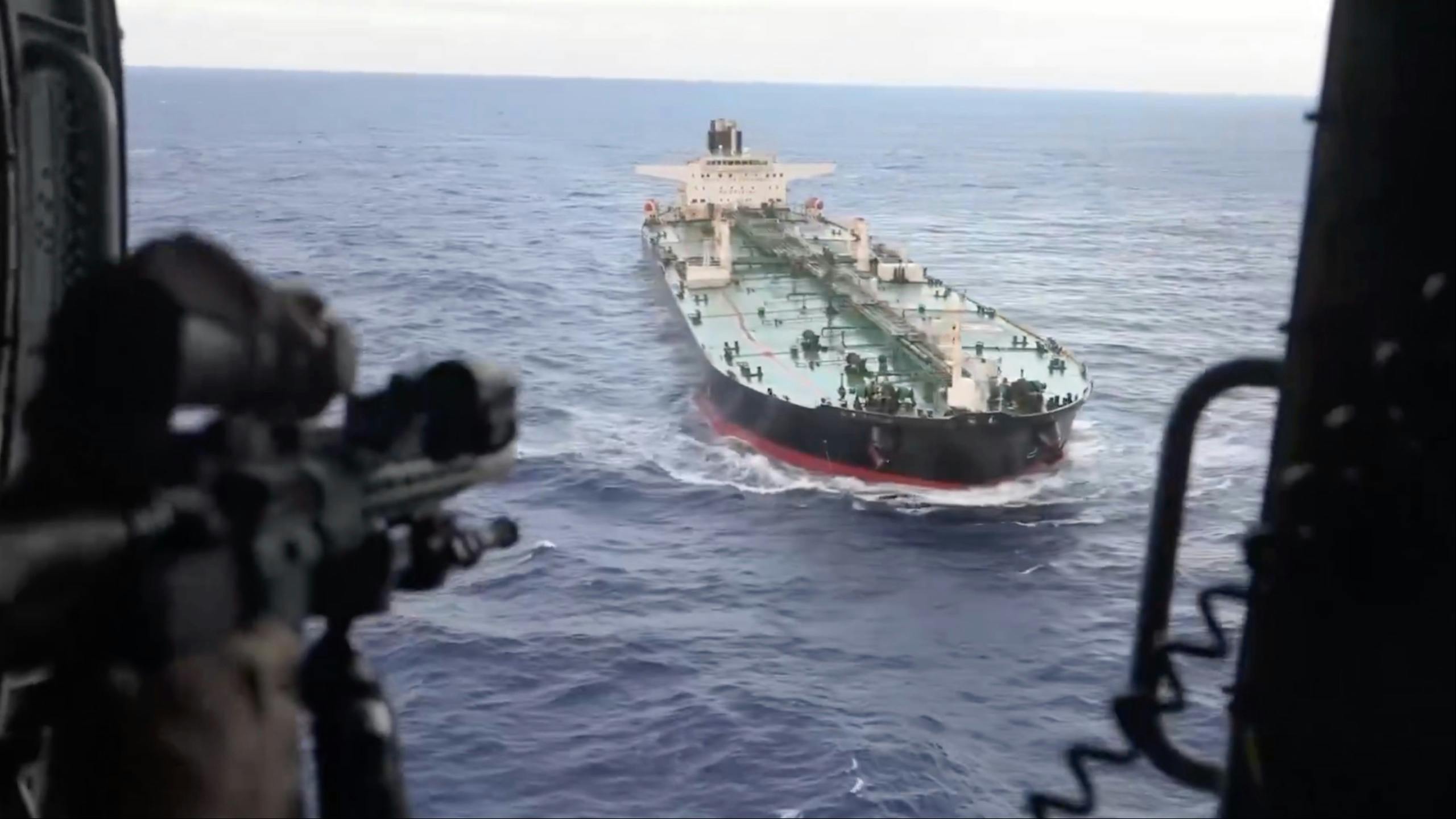 U.S. Military Intercepts Sanctioned Oil Tanker In Indian Ocean