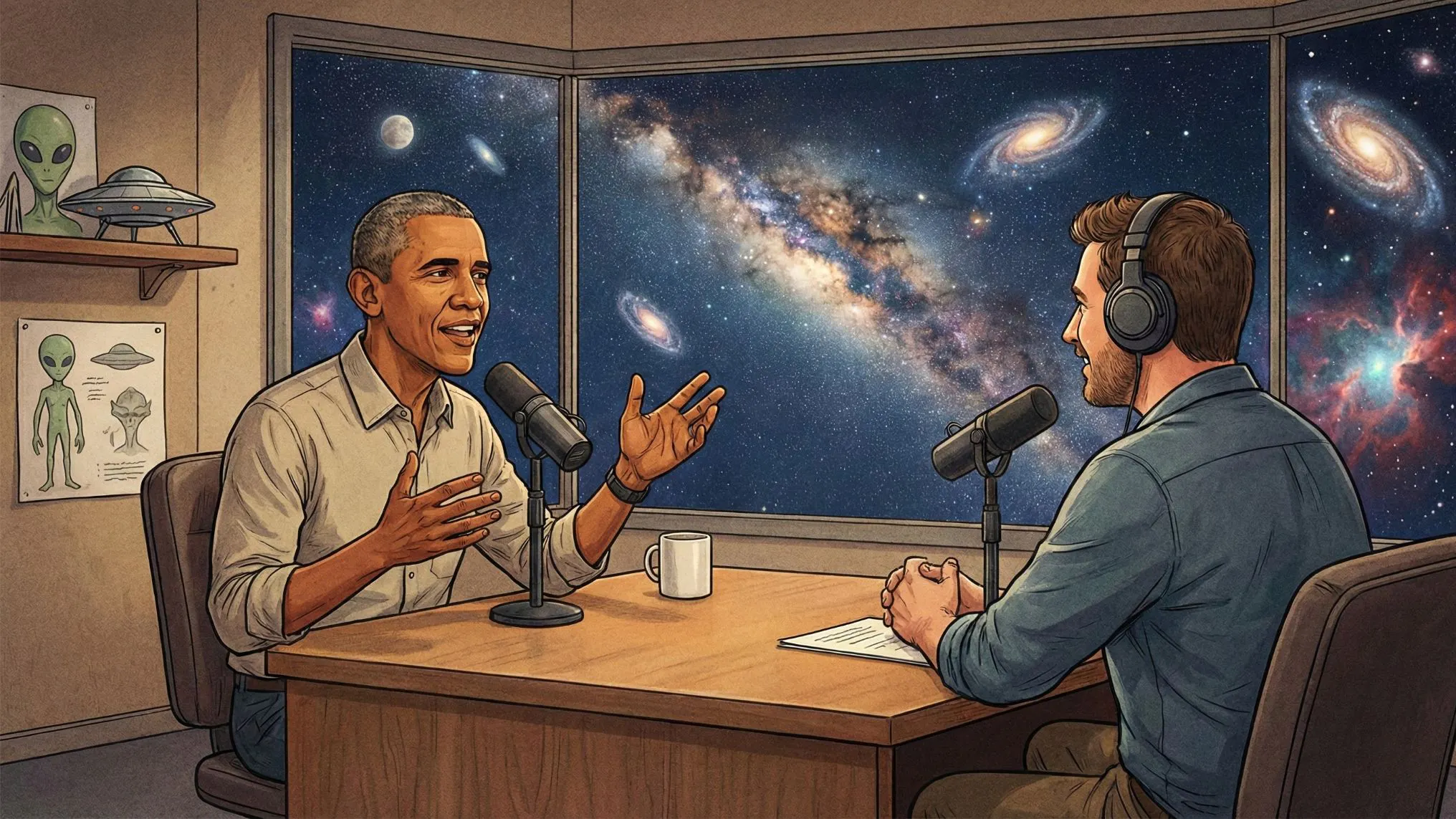 Obama Tells Liberal Podcaster Aliens Are Real