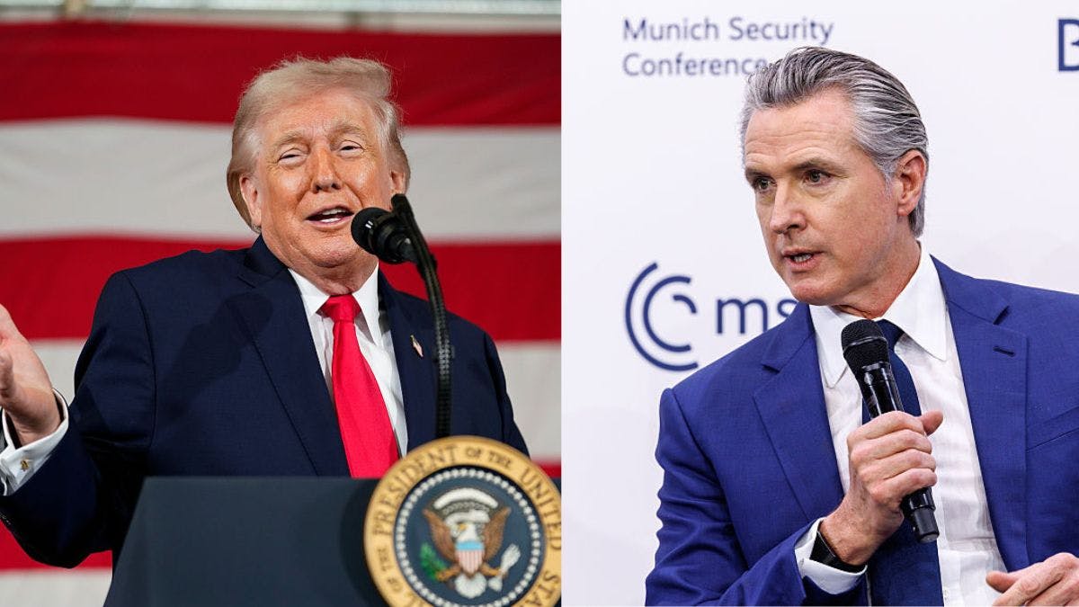 Trump Taunts Newsom With 2028 Suggestion After Viral SAT Comment