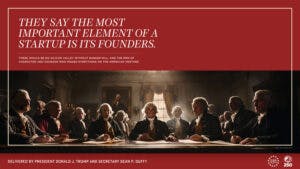 The campaign is meant to highlight critical moments of American history, including the nation's founding.