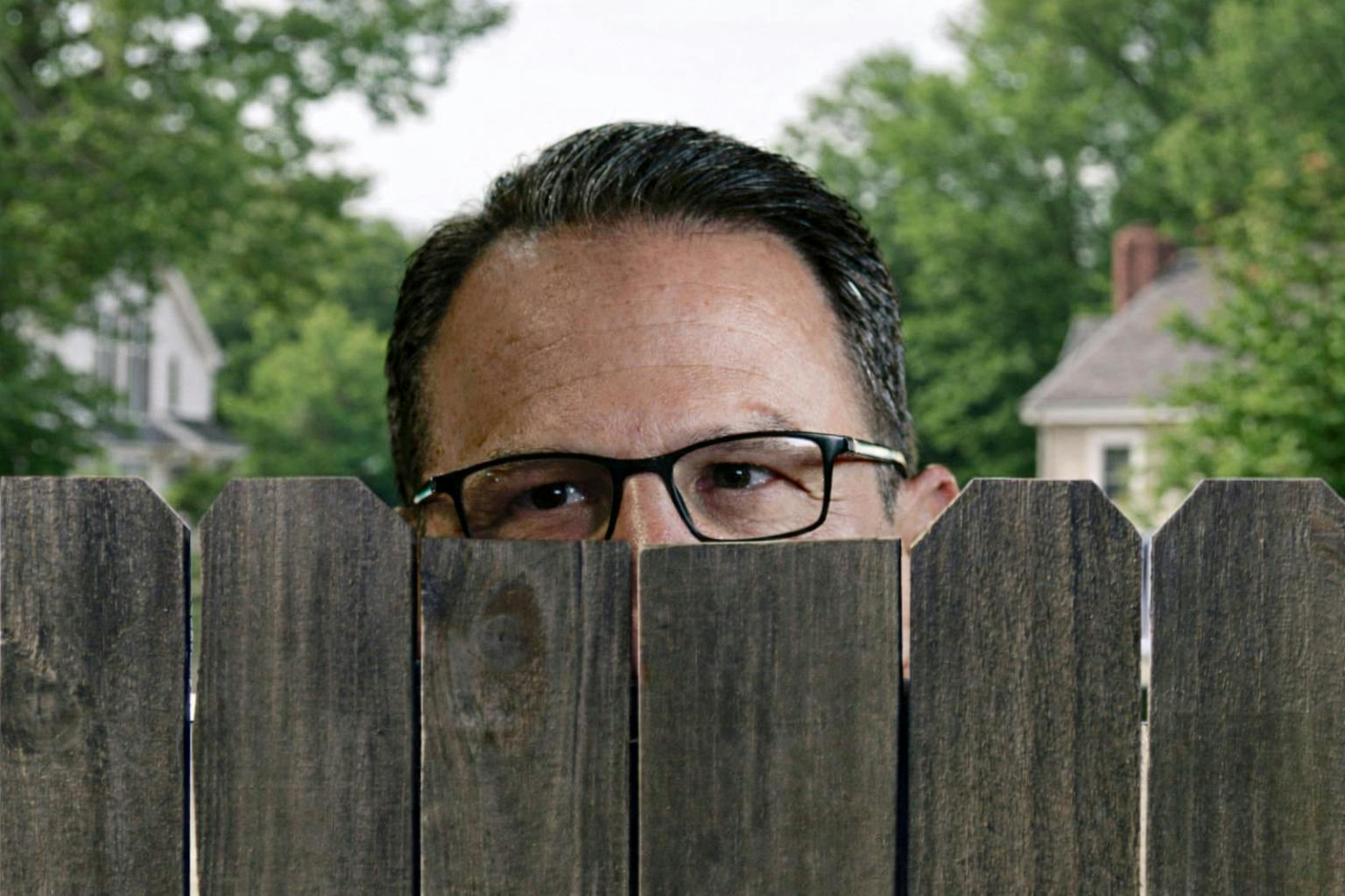 The Backyard Battle Between Dem Governor And Couple Next Door