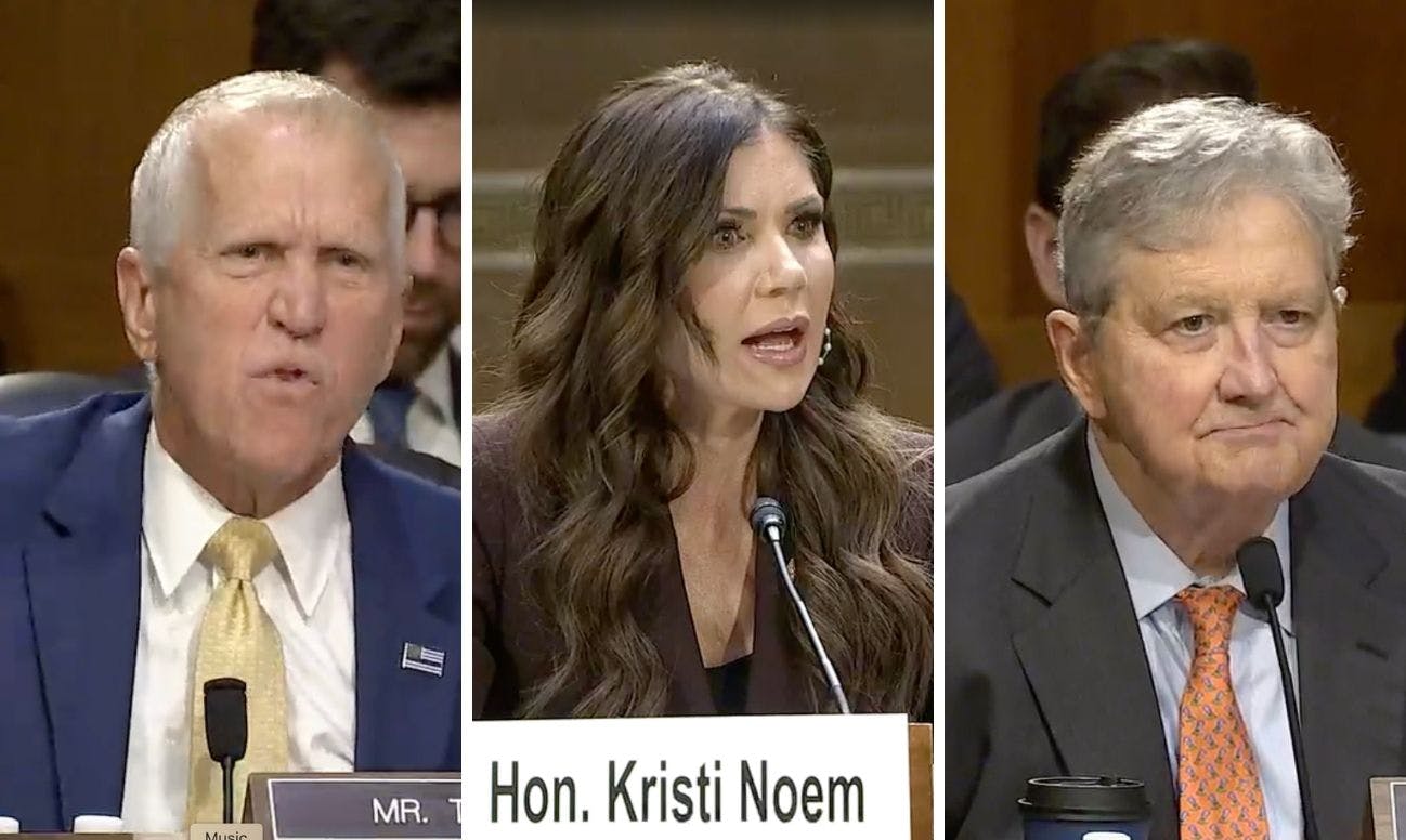 Noem Pressed As Republican Senators Demand Answers In Heated Senate Hearing