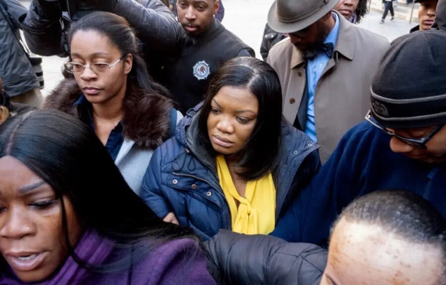 Tova Noel, seen in November 2019, was a federal jail guard who was responsible for monitoring Jeffrey Epstein on the night of his death in a New York City correctional center. via Associated Press