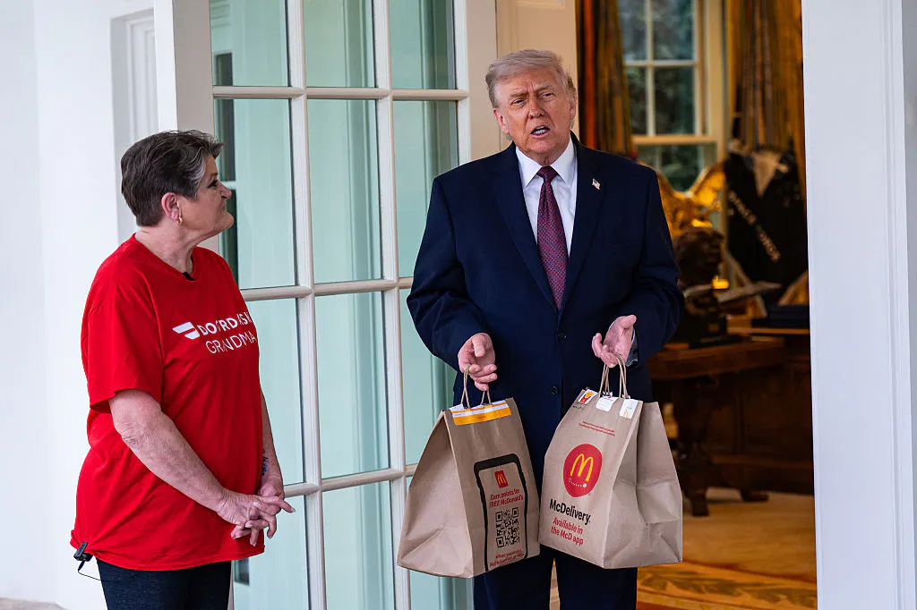 Trump DoorDashes McDonald’s To Oval Office To Prove A Point On Taxes