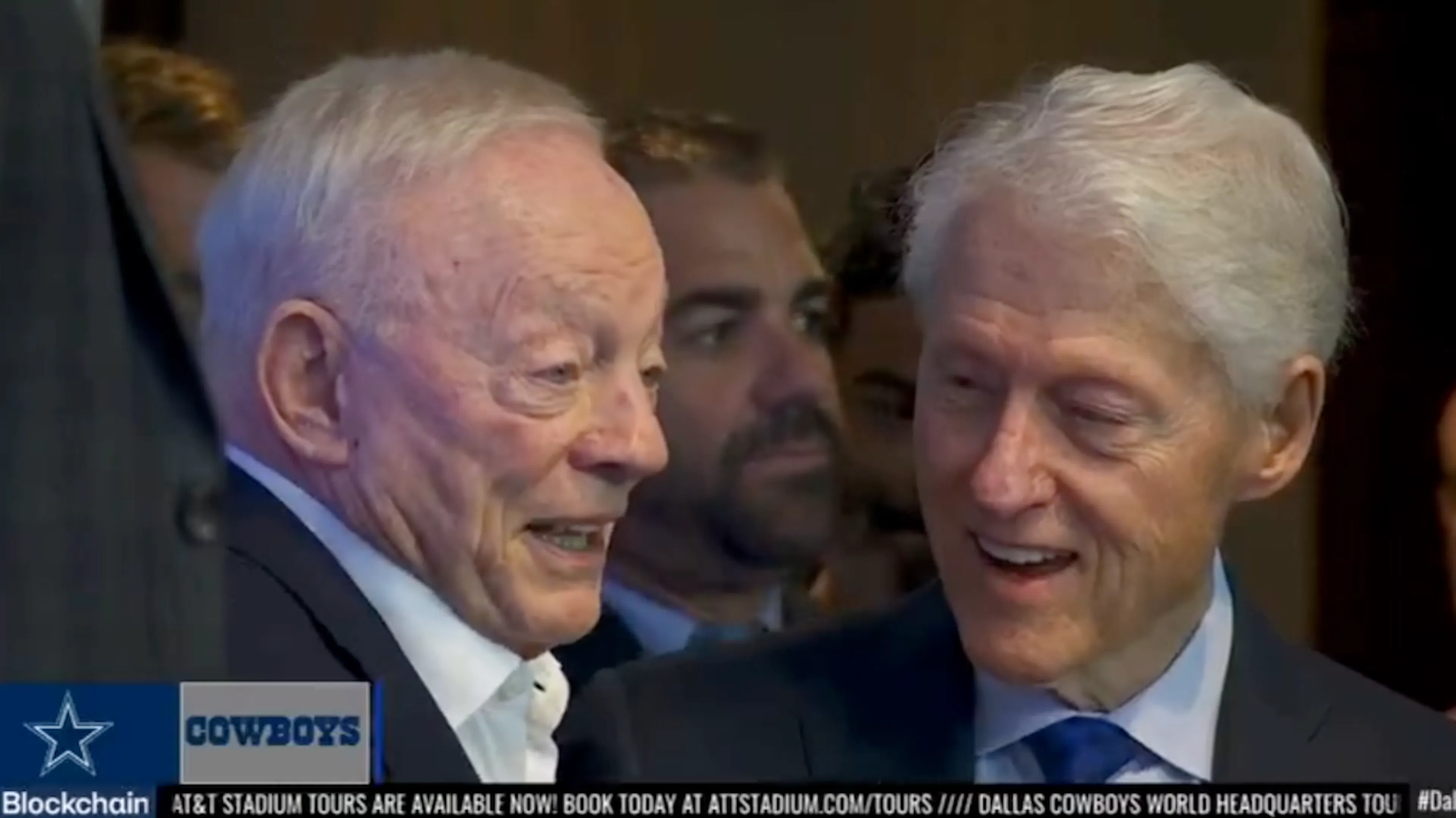 Former President Crashes Dallas Cowboys Pre-Draft Conference In Peak 90s Moment