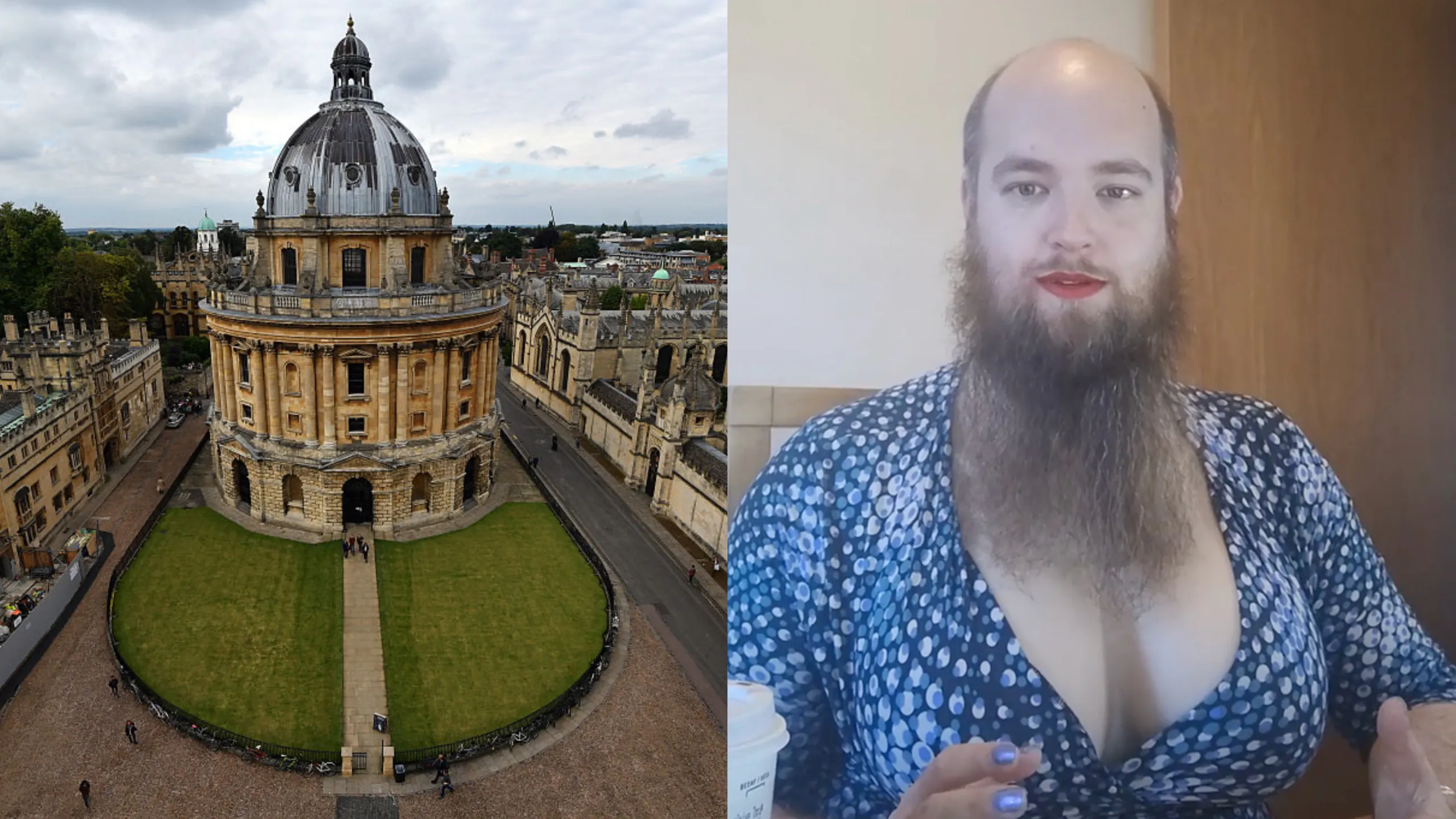 Bearded Oxford Professor Criticized Over Fake ‘Plastic Breasts’