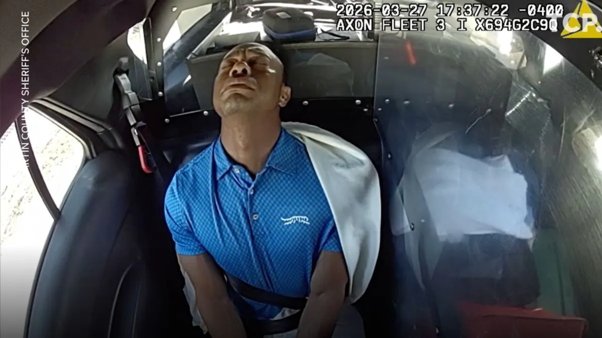 Body-Cam Shows Tiger Woods Undergoing Sobriety Test After Rollover Crash
