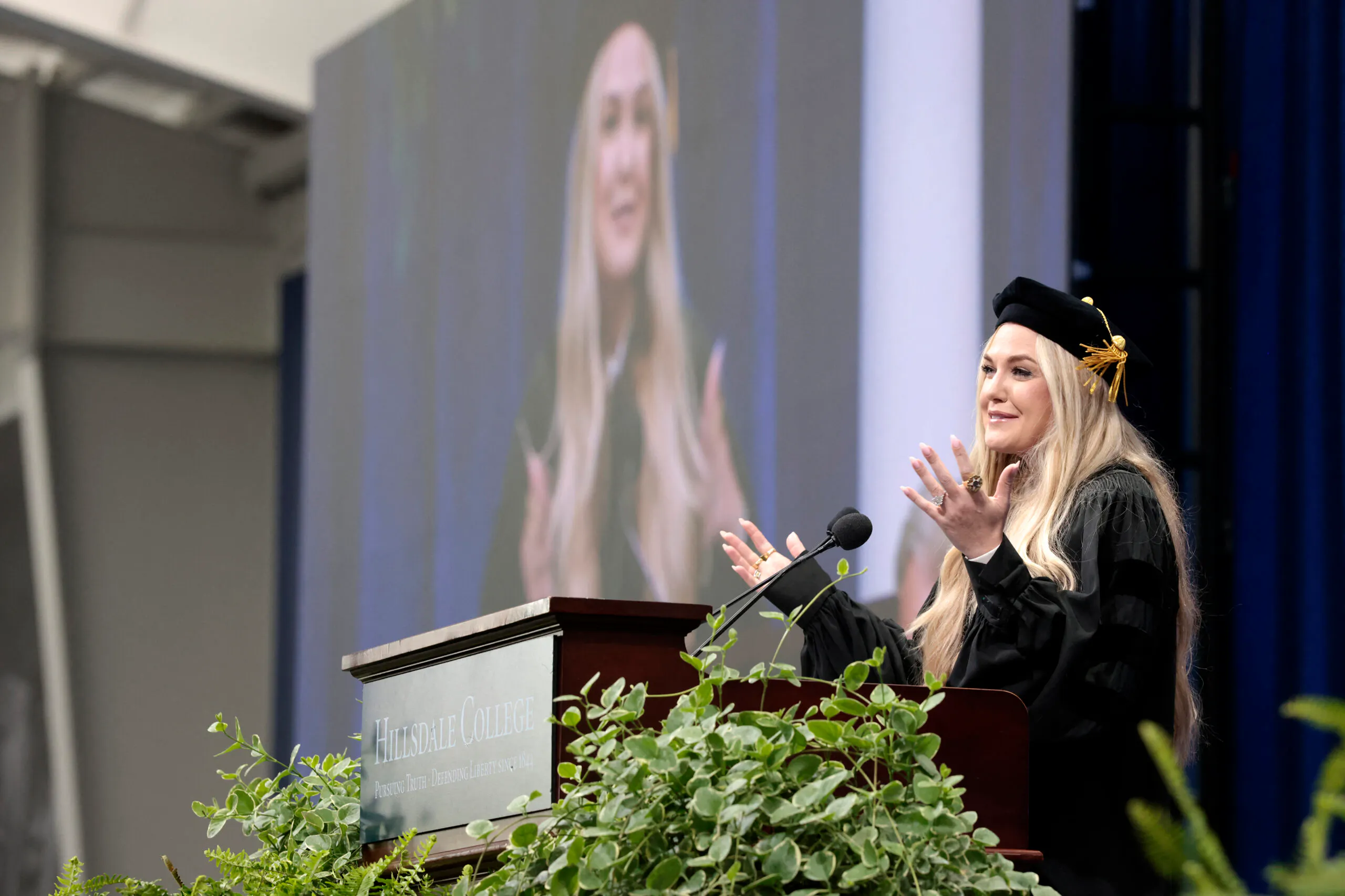 Erika Kirk Shares Heartbreaking And Inspiring Tribute To Charlie During Commencement Speech