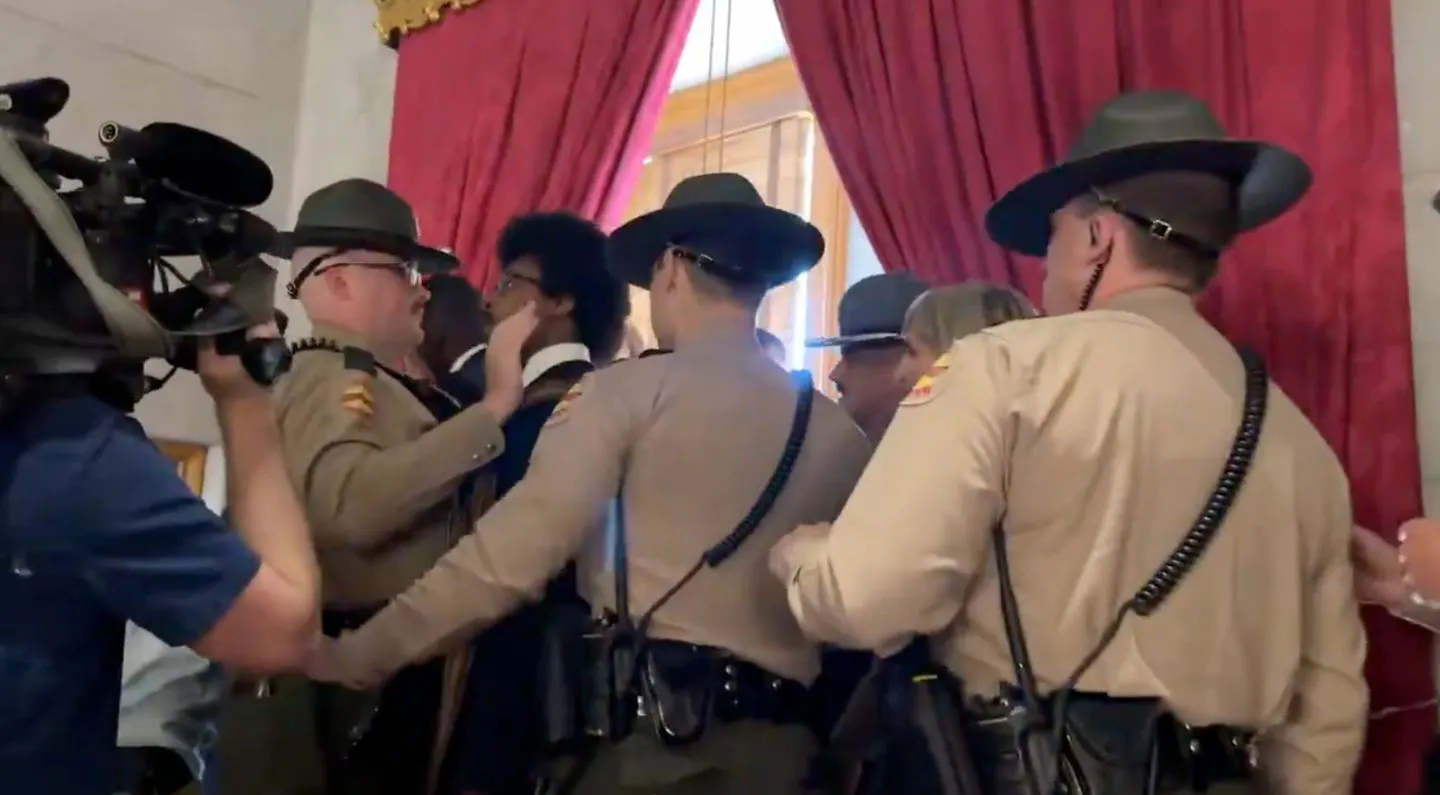 WATCH: Democrat Shoves State Trooper, Screams In His Face As Redistricting Protest Turns Ugly