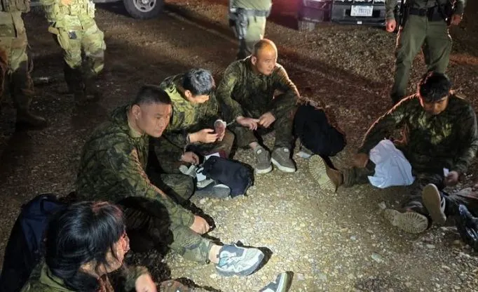 Camouflage-Clad Chinese Illegals Caught At Border