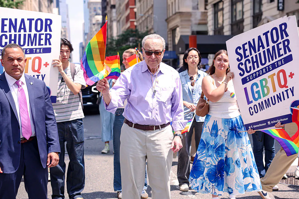 WATCH: Chuck Schumer Booed at Pride Parade
