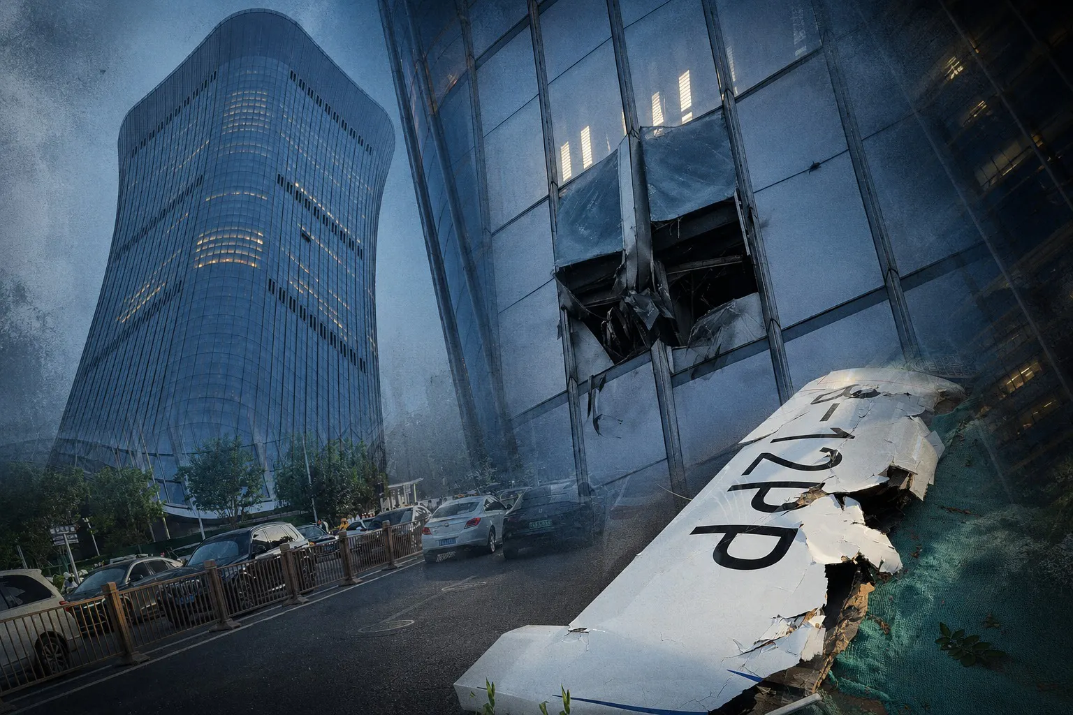 Plane Crashes Into Beijing’s Tallest Skyscraper