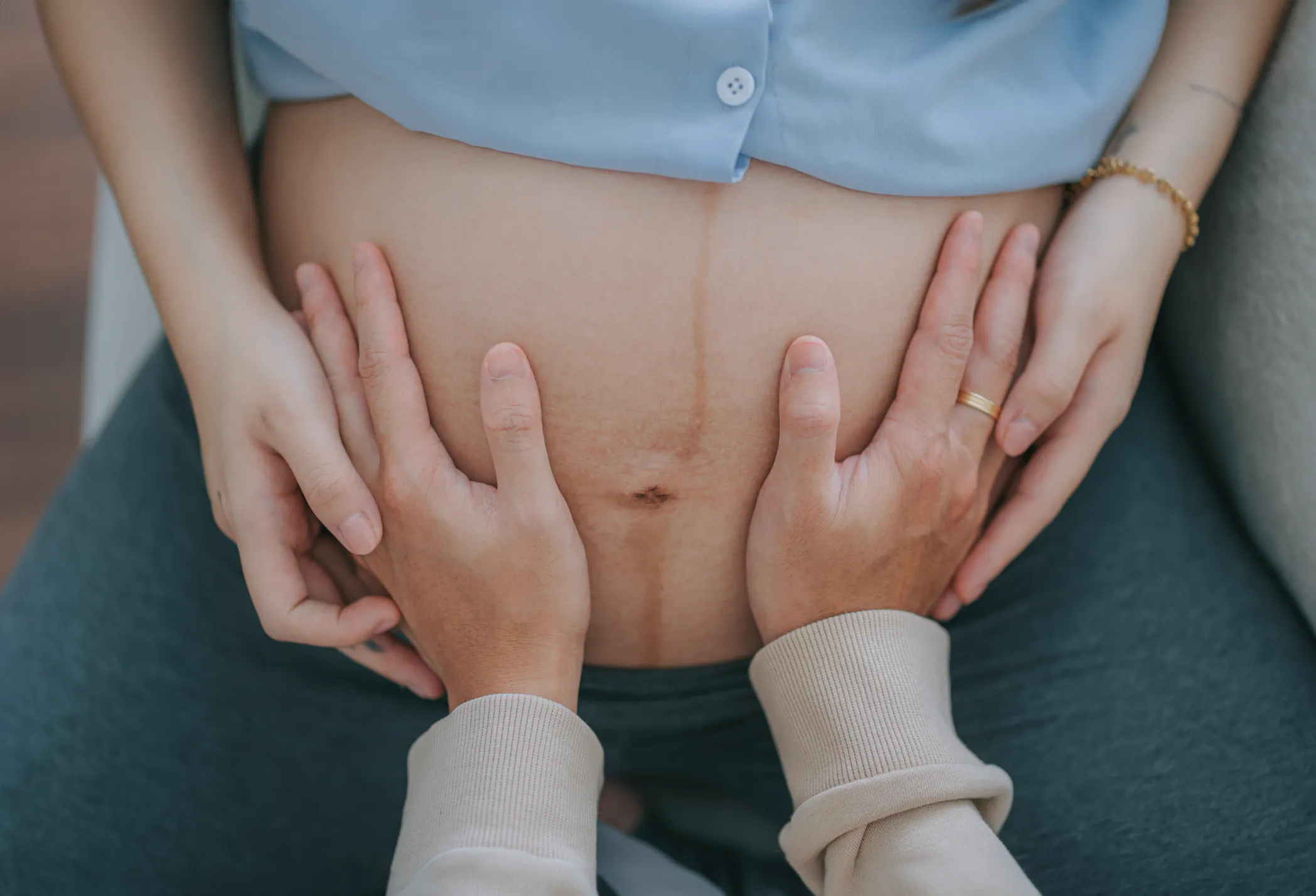 Watch The Unmistakable Miracle Of Life As Unborn Baby Smiles At Dad’s Voice
