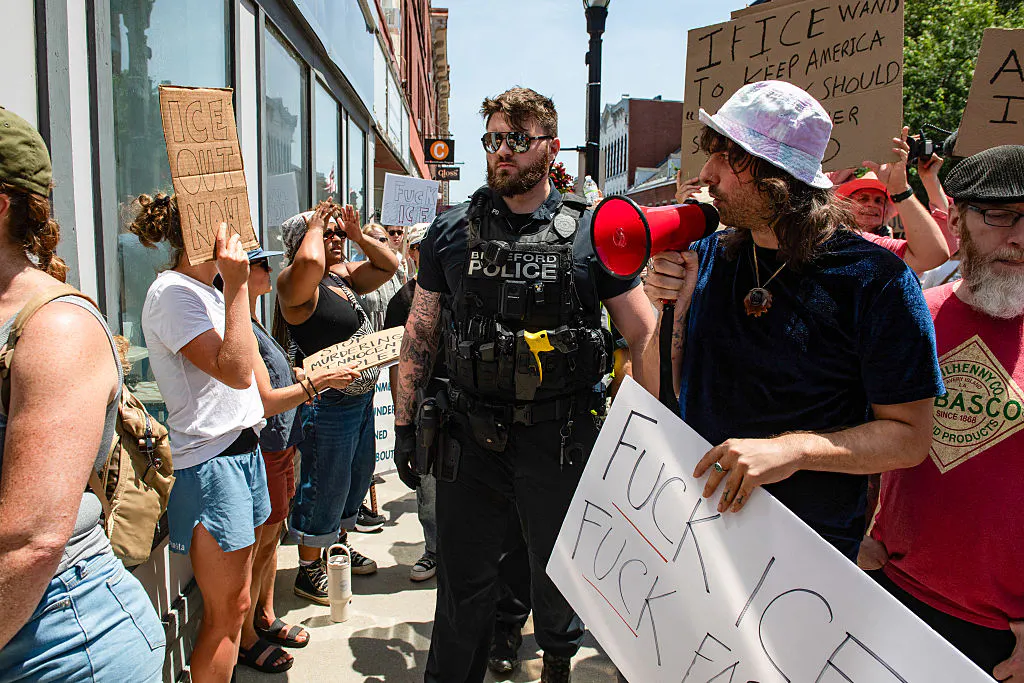 Protesters Swarm Maine Senator’s Office After ICE Shooting