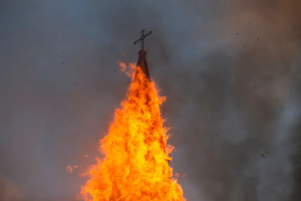 108-Year-Old Catholic Church Burns To The Ground, Man Charged With Arson