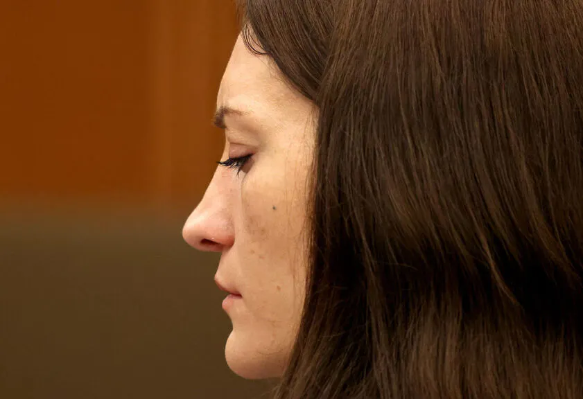 Lindsay Clancy attends her murder trial at Plymouth Superior Court in Plymouth on July 29, 2026.