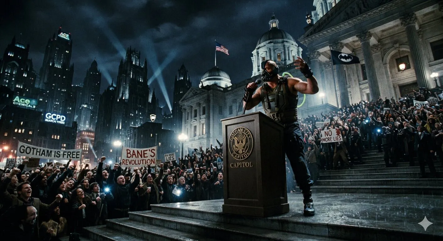 Gotham City’s Bane Is Every DSA Candidate’s Final Form