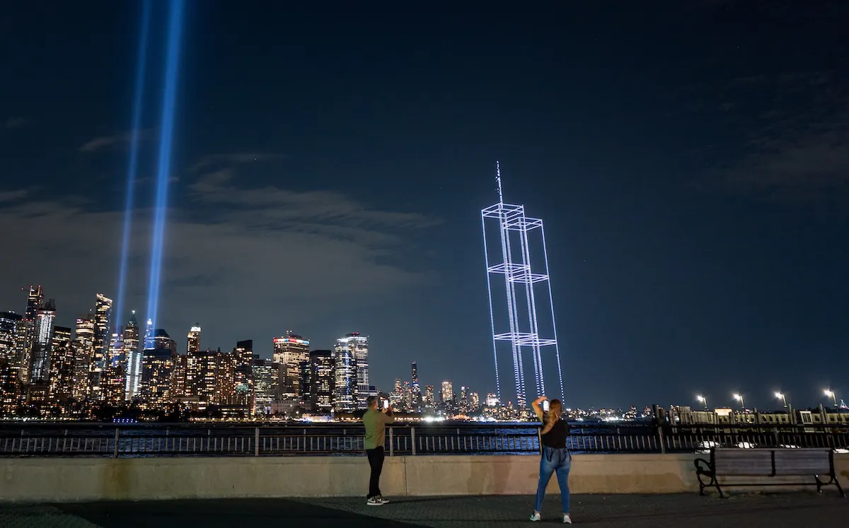 WATCH: Incredible Drone Show Recreates Twin Towers, Honors Each 9/11 Victim