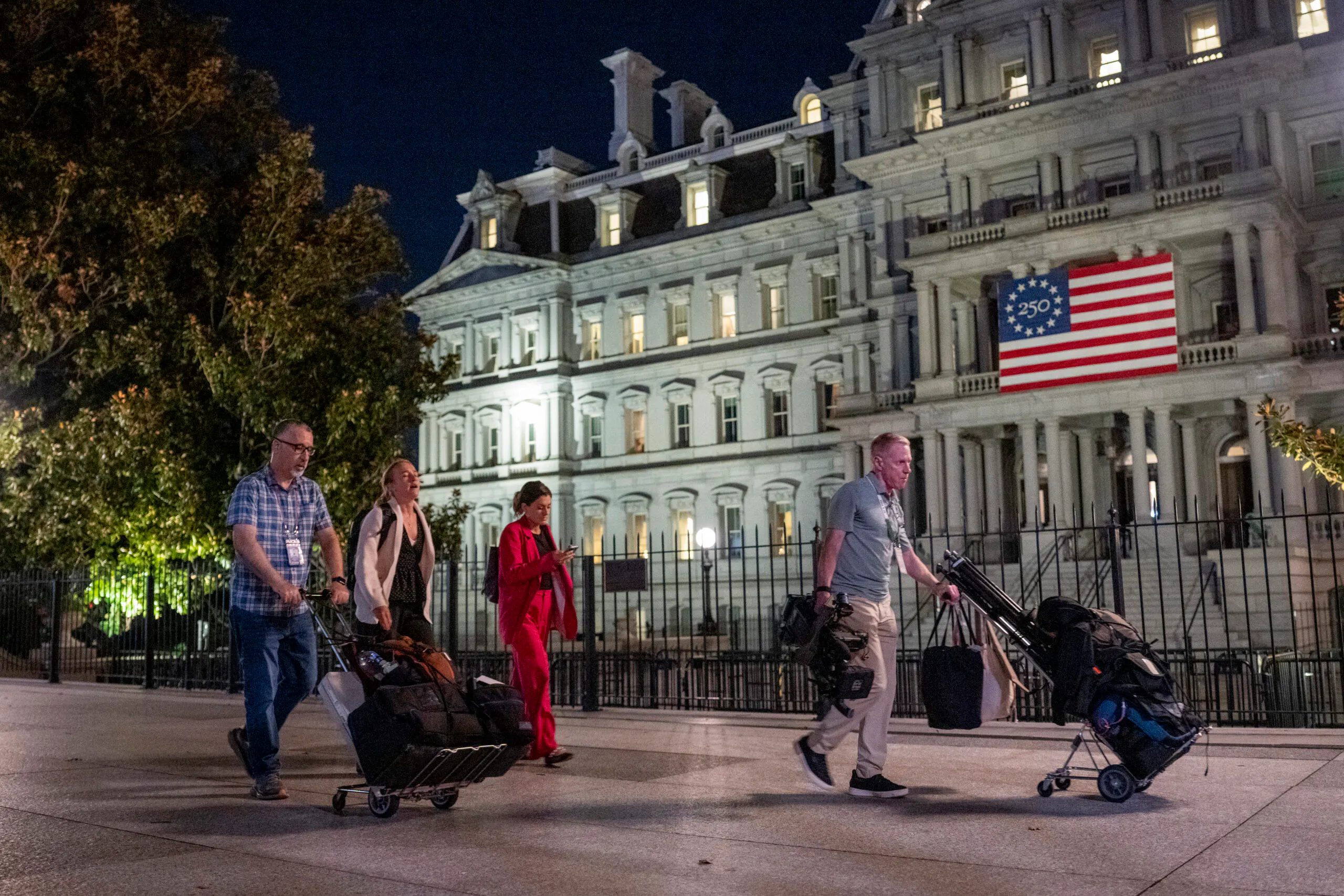 CNN, MS NOW Reporters Turned Away From White House As Ban Takes Effect