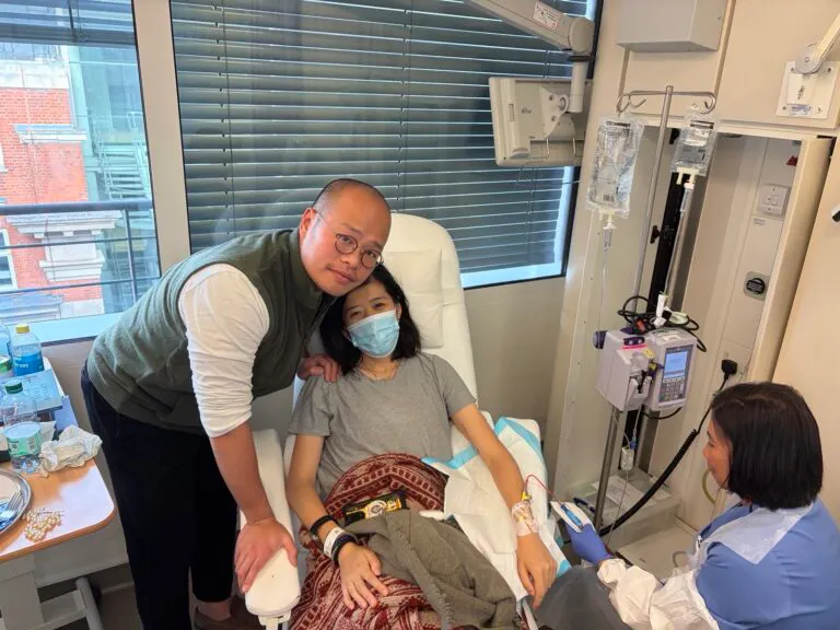 Claire Lai begins cancer treatment in the United Kingdom. Photo courtesy of Claire Lai. 