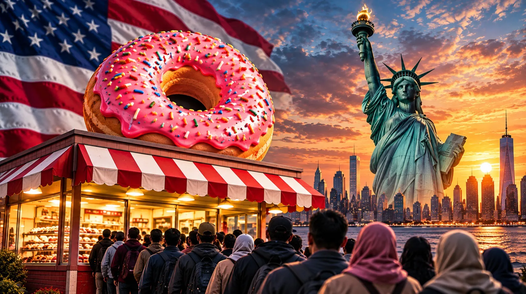What Happens When America Becomes The Free Donut Shop?