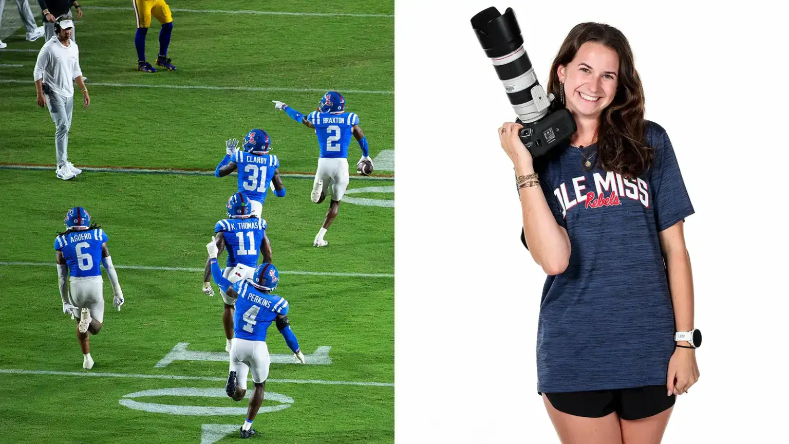 Viral Photo Of Players Taunting Lane Kiffin Taken By 20-Year-Old Ole Miss Student