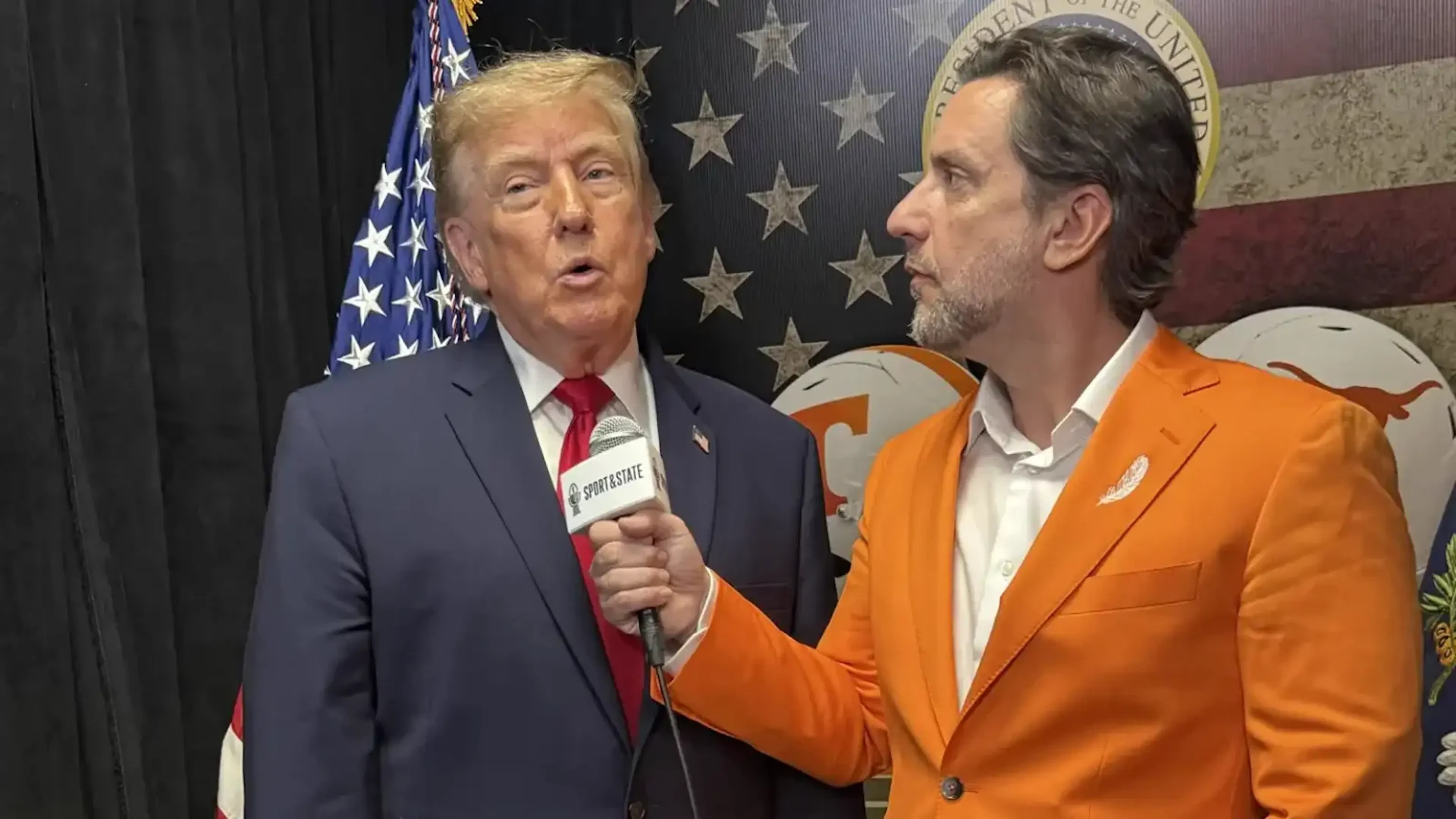 EXCLUSIVE: Clay Travis Interviews President Donald Trump During Tennessee-Texas Game