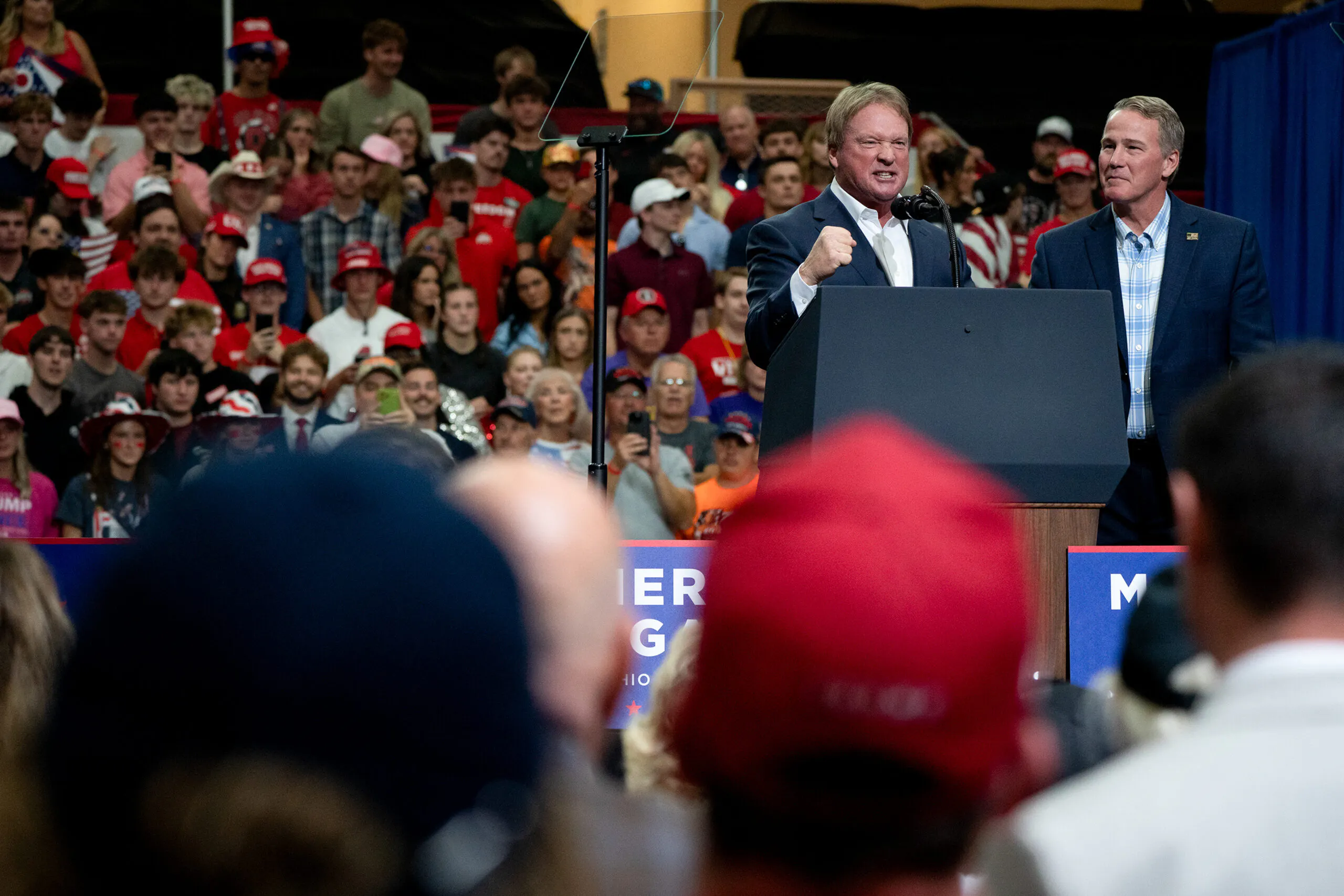 Jon Gruden Joins Trump Rally In Ohio To Campaign For Old Teammate Jon Husted