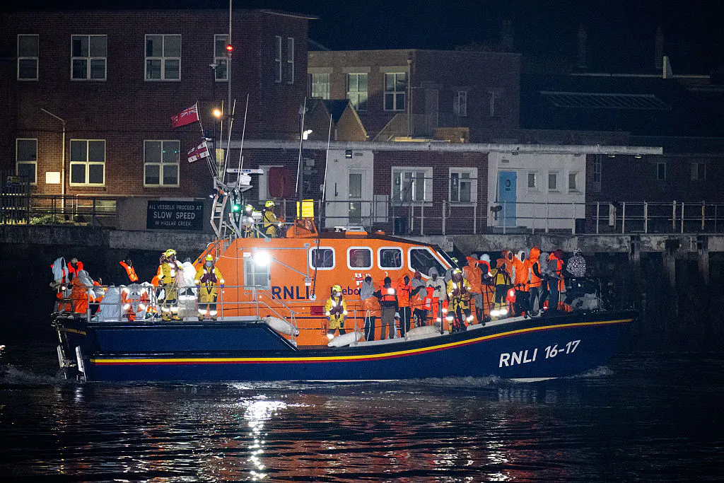 Police Arrest Protesters After Locking Down Town To Clear Way For Migrant Boat Landing